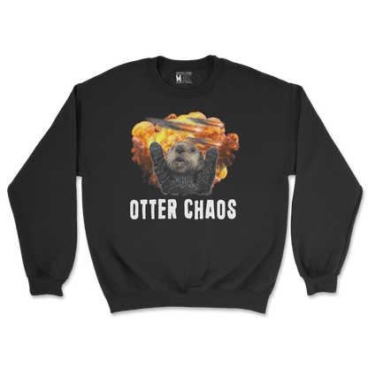 Gildan SoftStyle Crew Neck Otter Chaos in Black