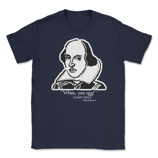 The Nice Shirt T-Shirt Shakespeare Quote  in Navy