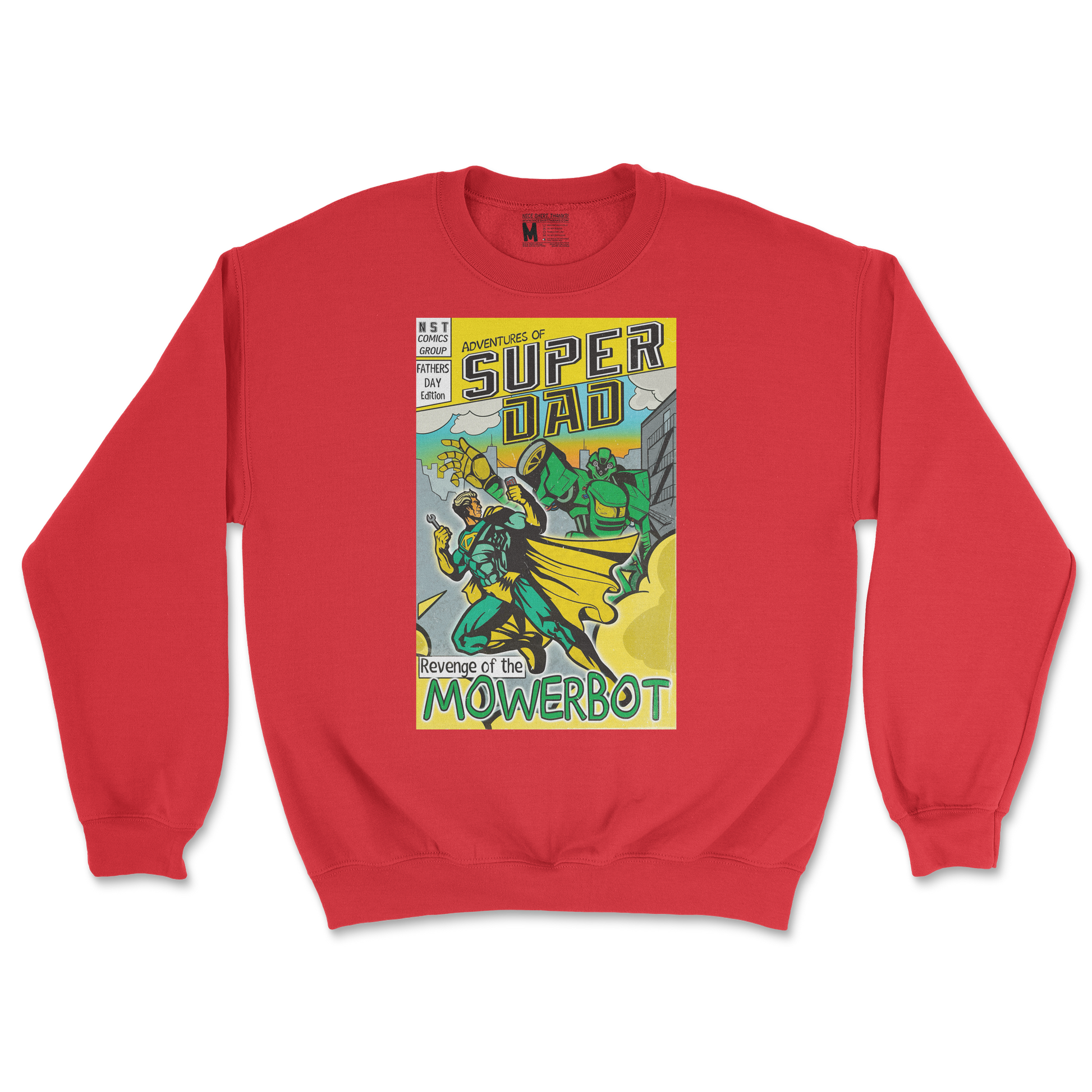 Gildan SoftStyle Crew Neck Super Dad in Red