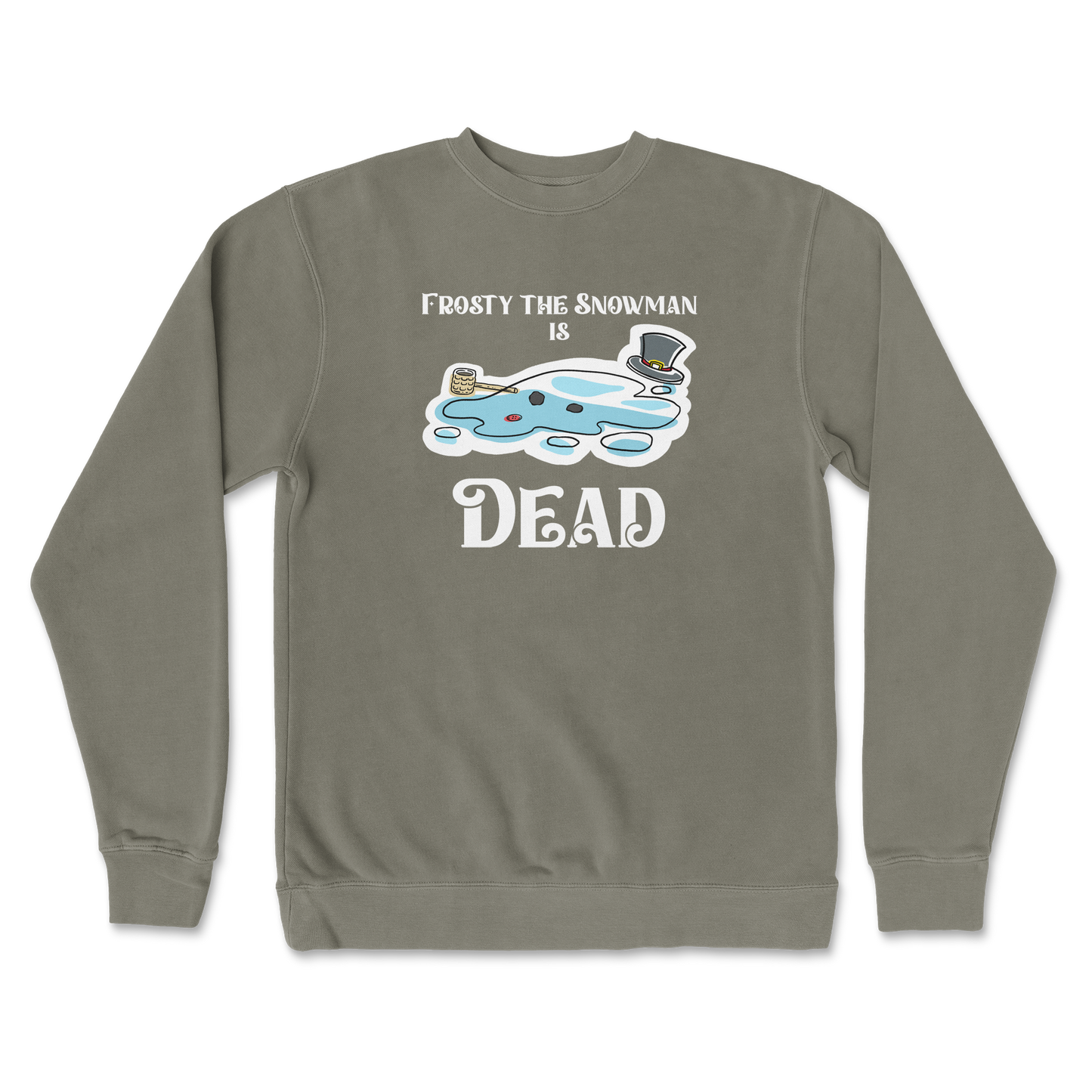 Independent Clothing Co. Crew Neck Frosty is Dead  in Army