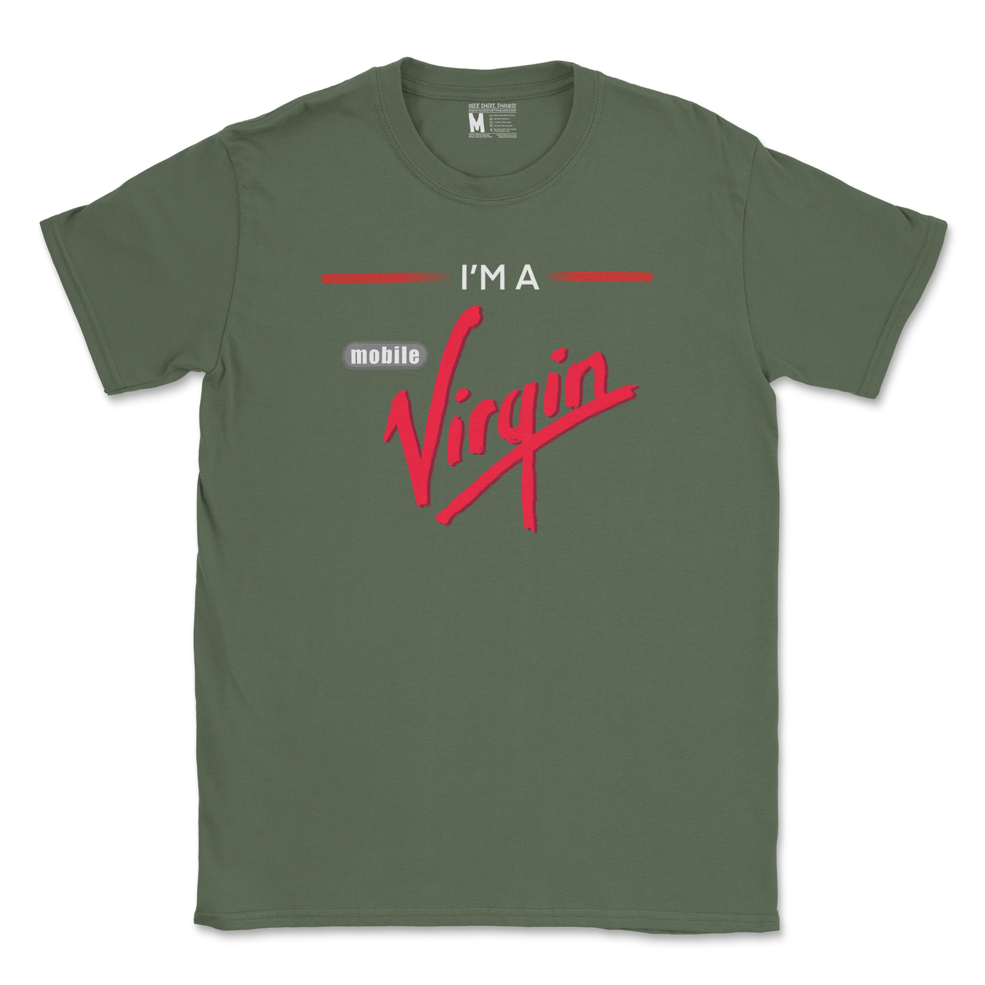 Gildan SoftStyle T-Shirt Mobile Virgin in Military Green