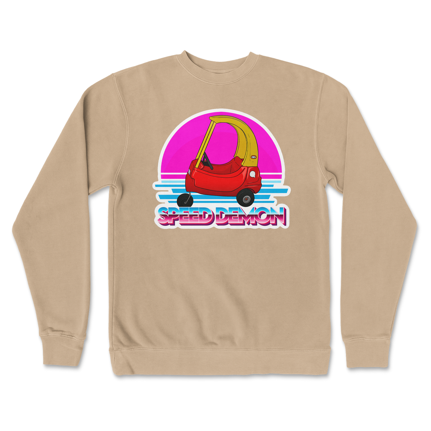 Independent Clothing Co. Crew Neck Speed Demon  in Sandstone