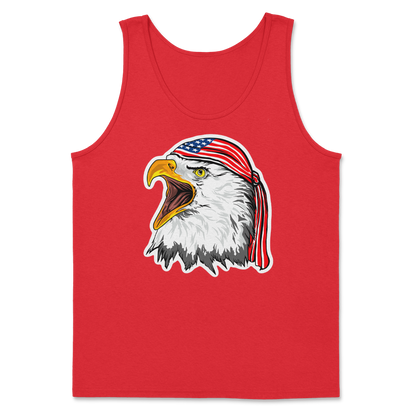 Heavy Blend Tank Top Freedom Eagle in Red