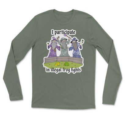 The Nice Shirt Long Sleeve Wizard Activities  in Military-Green