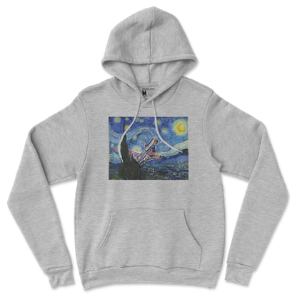 Gildan SoftStyle Hoodie Van Gogh but Cooler in Sports Grey