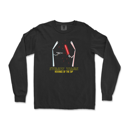 Comfort Colors Long Sleeve Straw Wars in Black