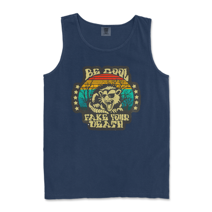 Comfort Colors Tank Top Fake Your Death in True Navy
