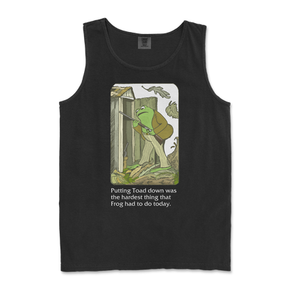 Comfort Colors Tank Top Frog and Toad  in Black