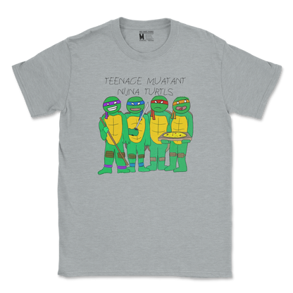 Gildan SoftStyle T-Shirt Ninja Turtles in Sports Grey