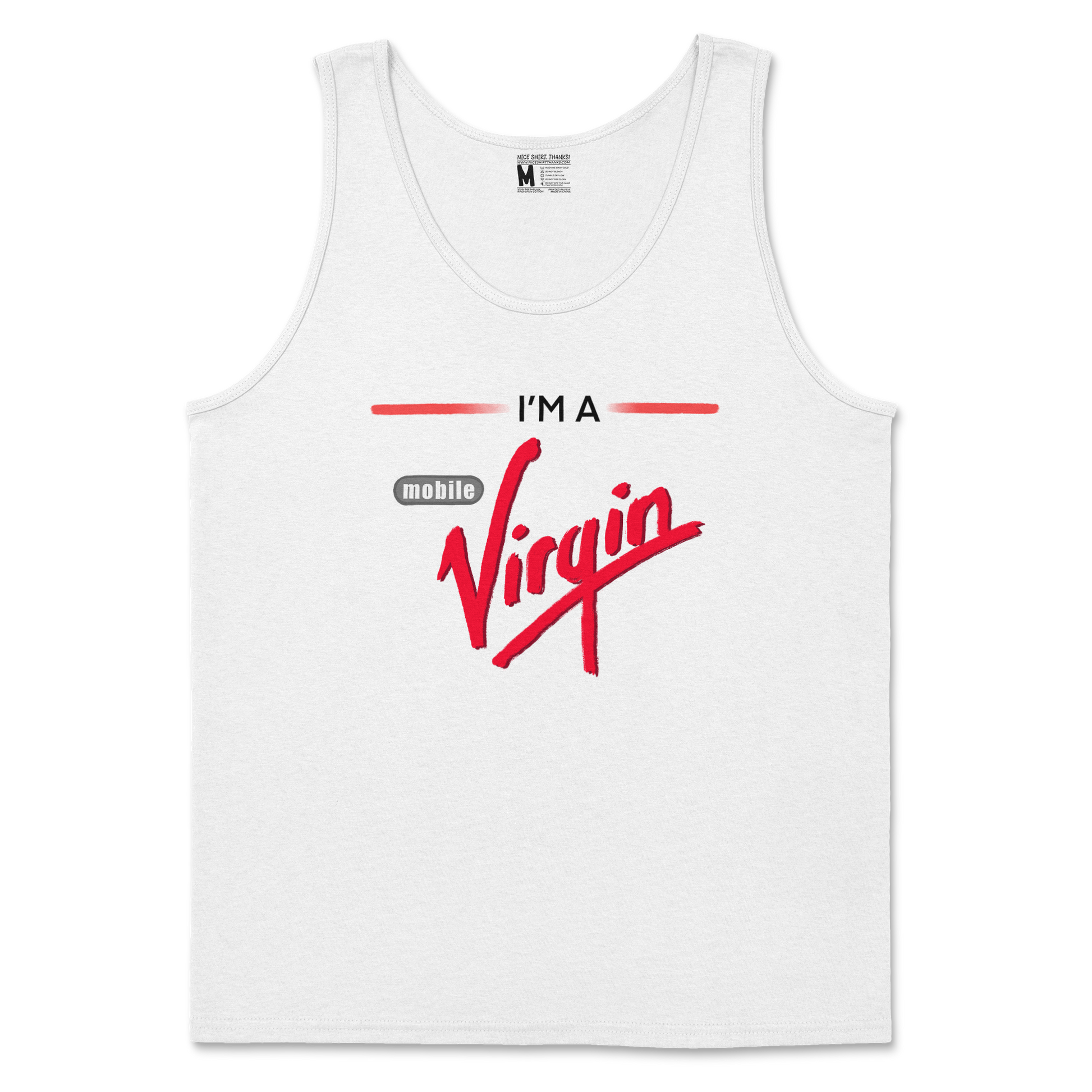 Gildan SoftStyle Tank Top Mobile Virgin in White