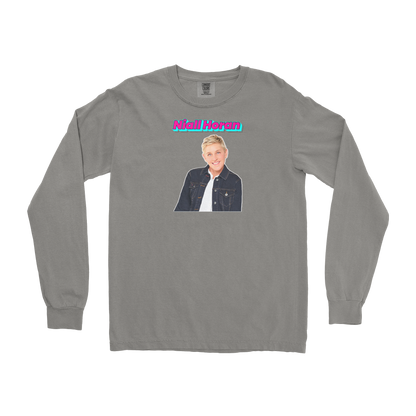 Comfort Colors Long Sleeve Niall Horan in Grey