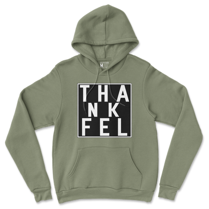 Gildan SoftStyle Hoodie THANKFEL in Military-Green