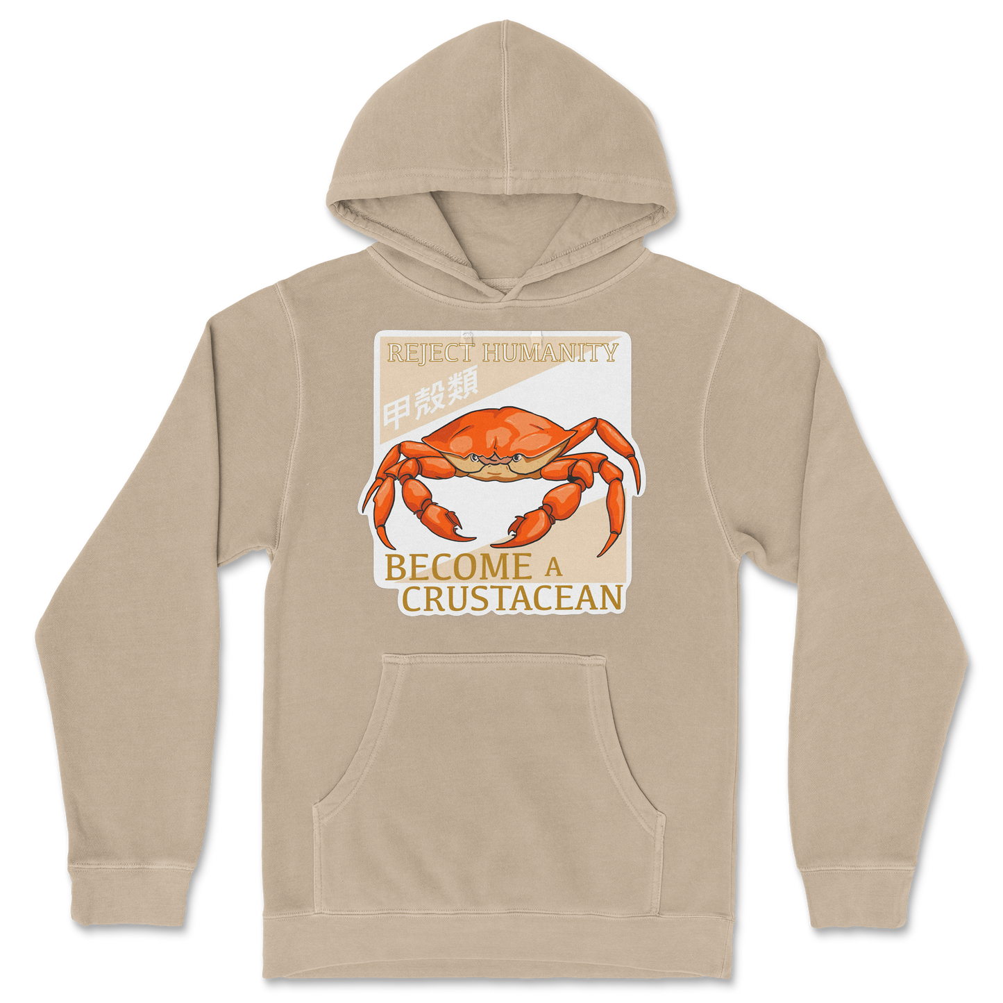 Independent Clothing Co. Hoodie Embrace the Crab in Sandstone