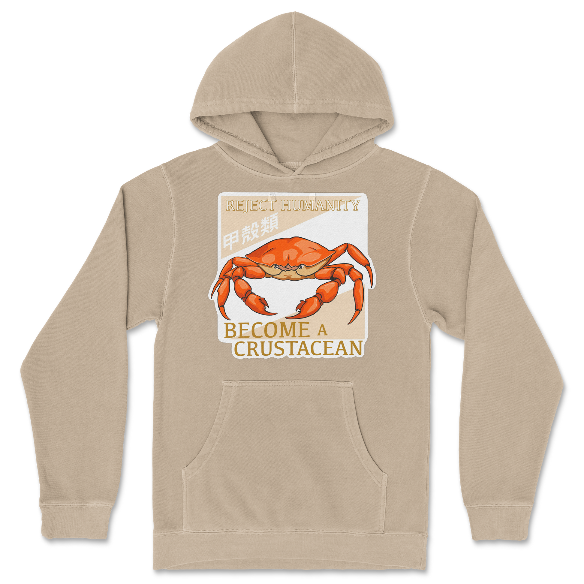 Independent Clothing Co. Hoodie Embrace the Crab in Sandstone