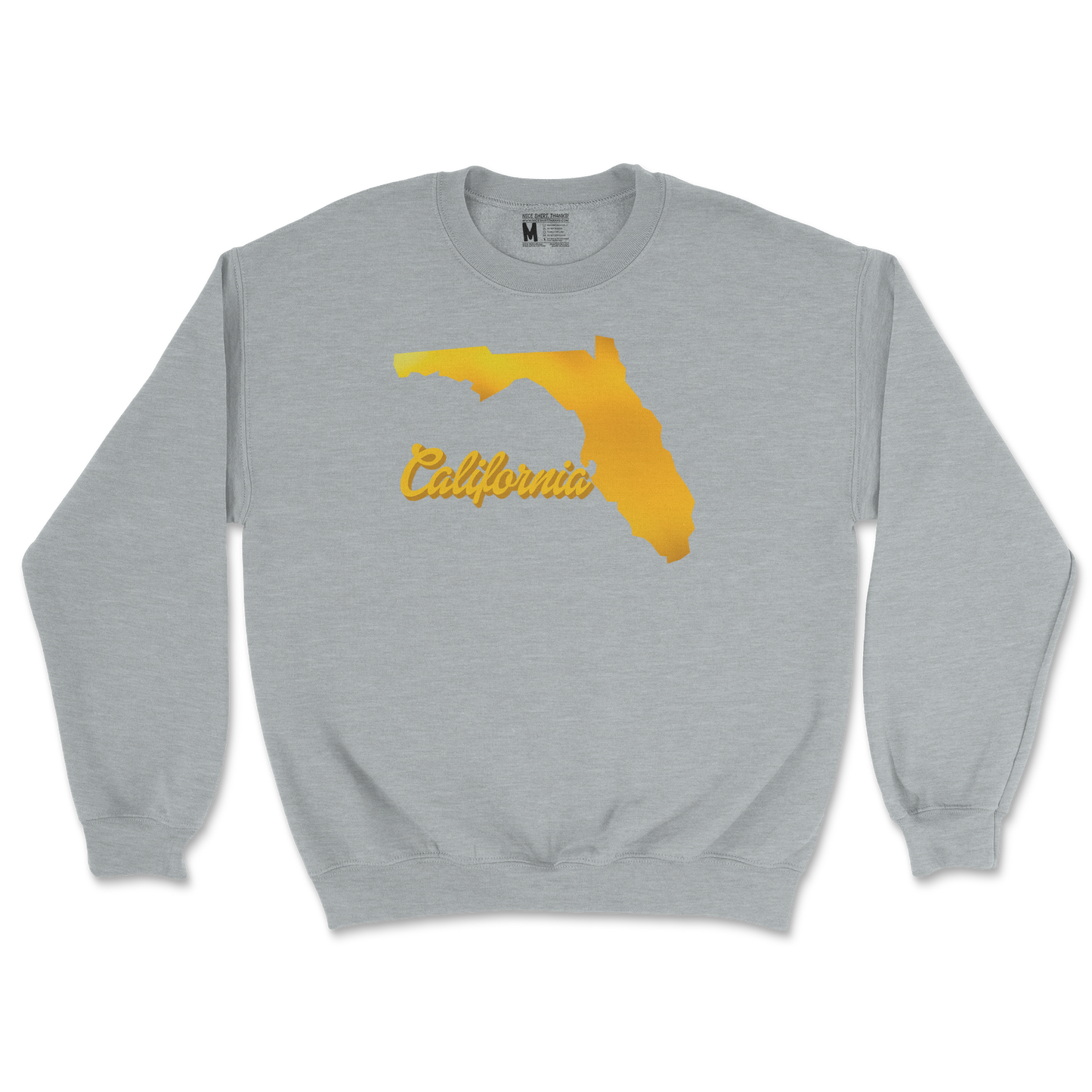 Gildan SoftStyle Crew Neck California in Sports Grey