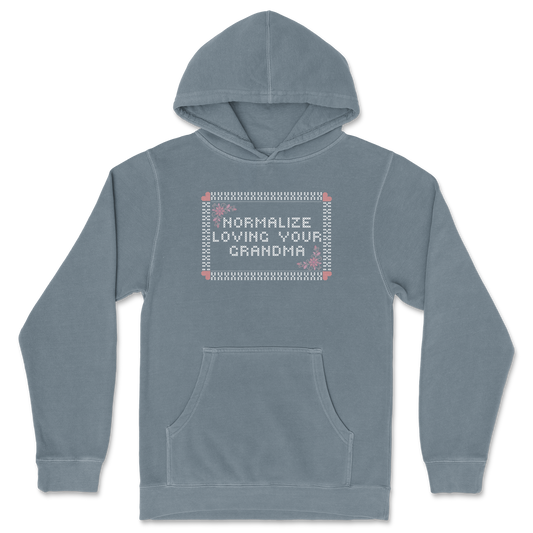Independent Clothing Co. Hoodie Cross Stitch in Blue Magic
