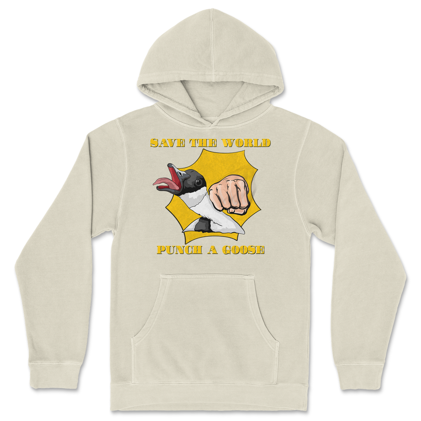 Independent Clothing Co. Hoodie I Hate Geesel in Ivory