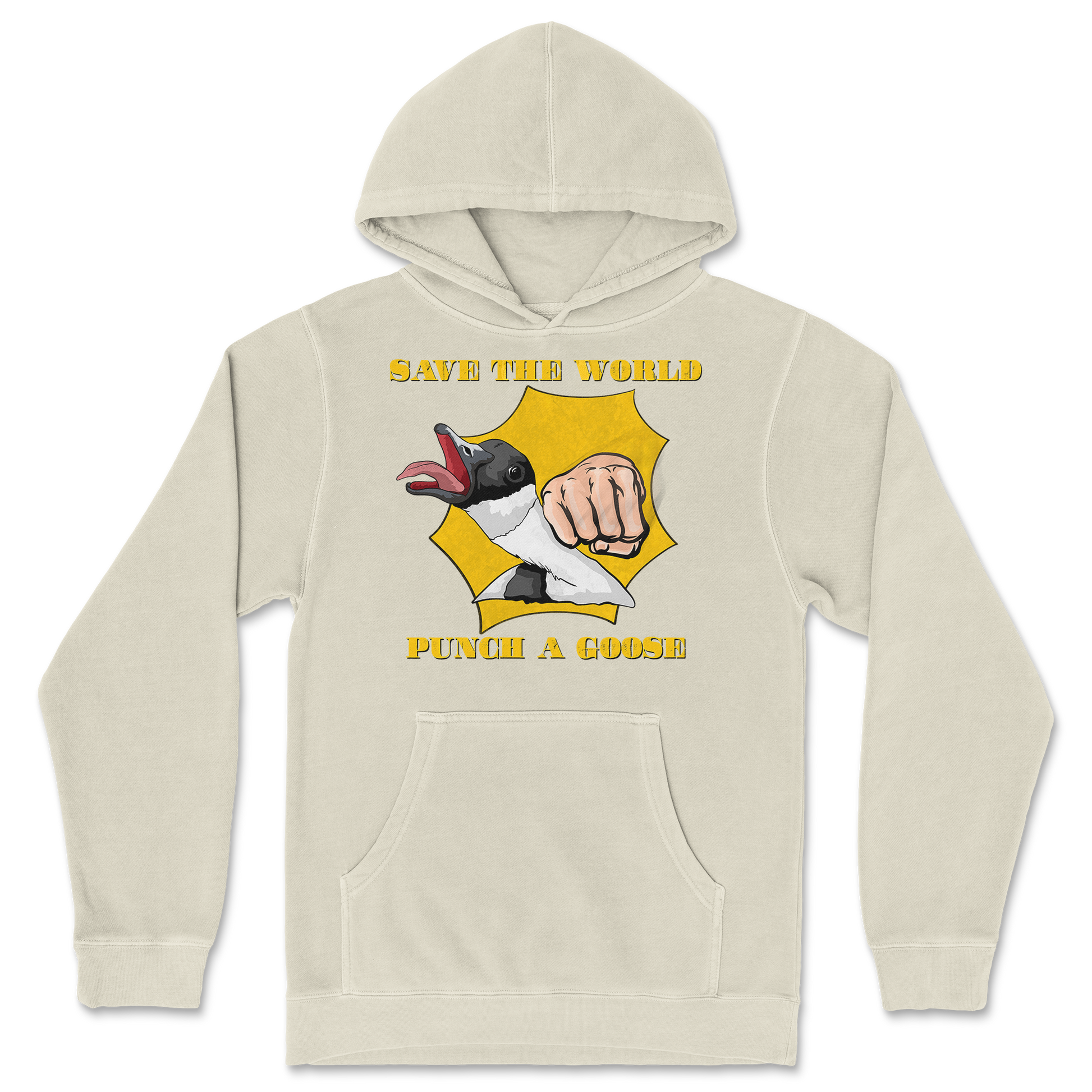 Independent Clothing Co. Hoodie I Hate Geesel in Ivory