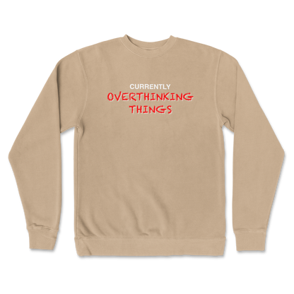 Independent Clothing Co. Crew Neck For Our Lil Overthinker in Sandstone