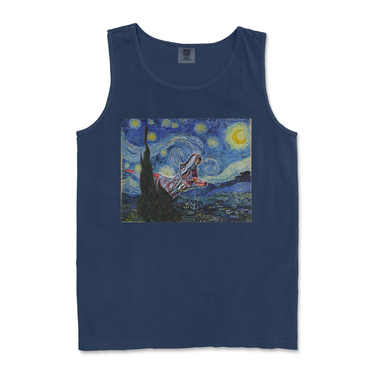 Comfort Colors Tank Top Van Gogh but Cooler in TrueNavy