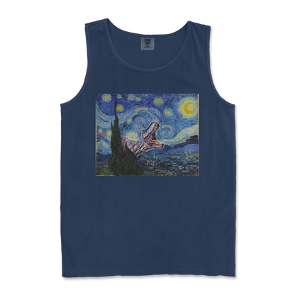 Comfort Colors Tank Top Van Gogh but Cooler in TrueNavy