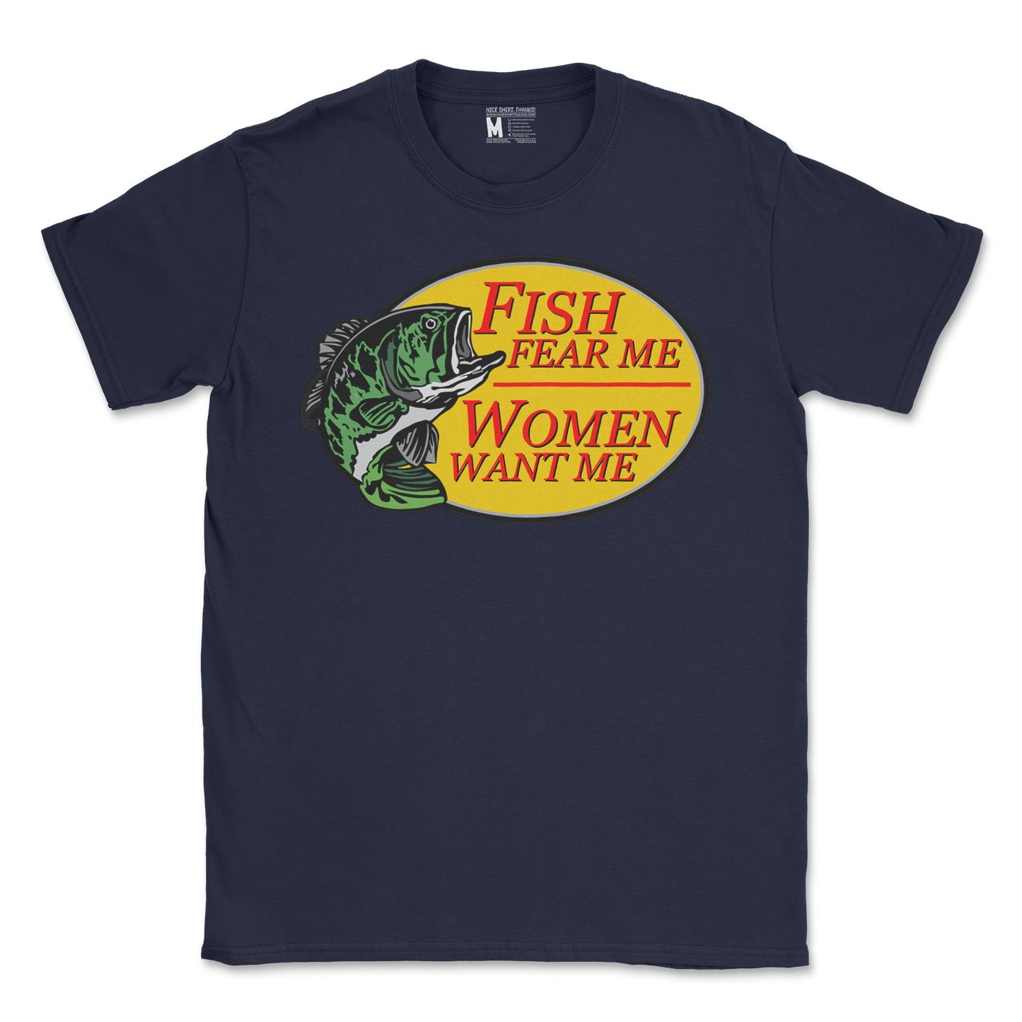 Gildan SoftStyle T-Shirt For The Fishermen in Navy