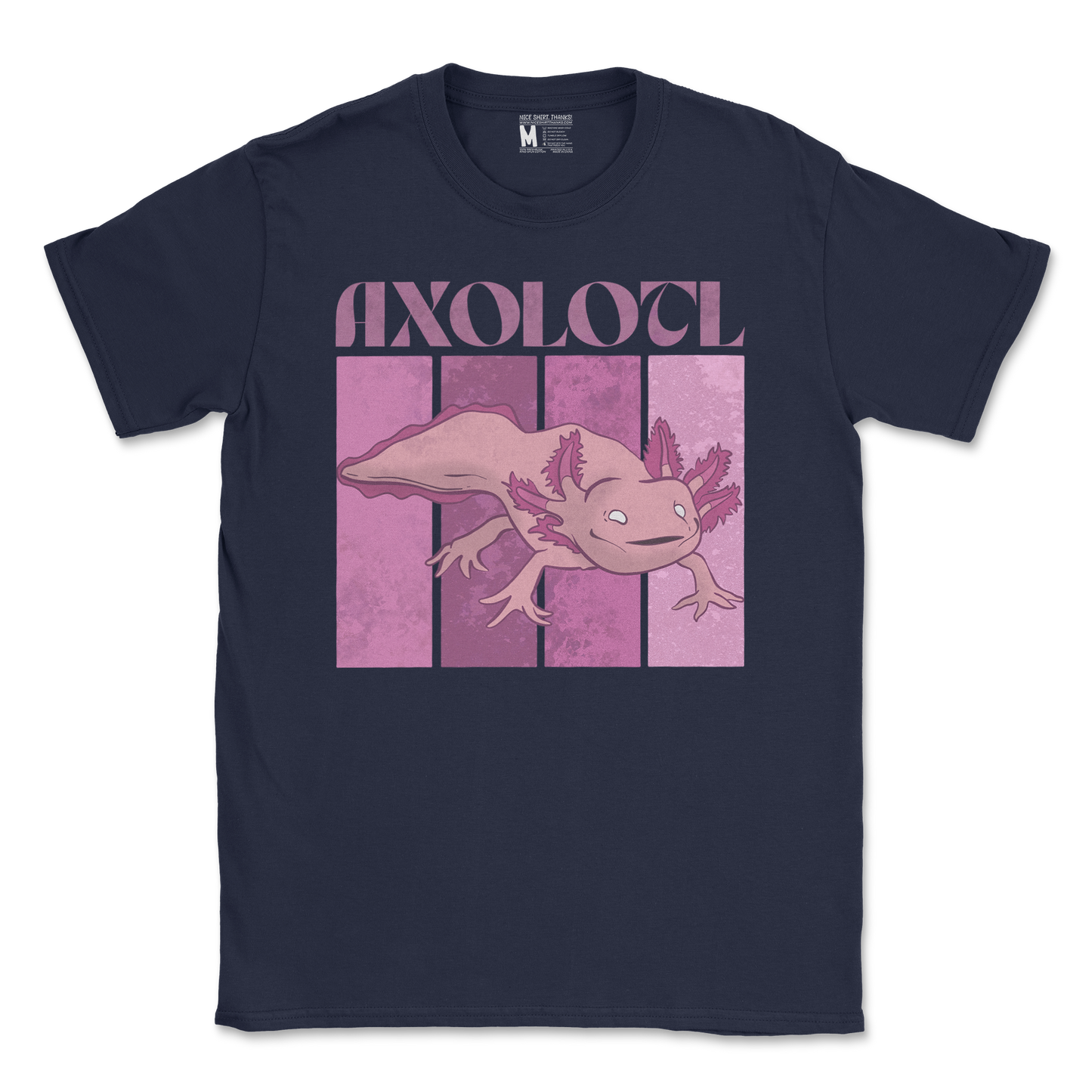 Gildan SoftStyle T-Shirt Axolotl in Navy