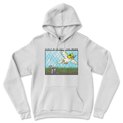 Gildan SoftStyle Hoodie Early Bird in White