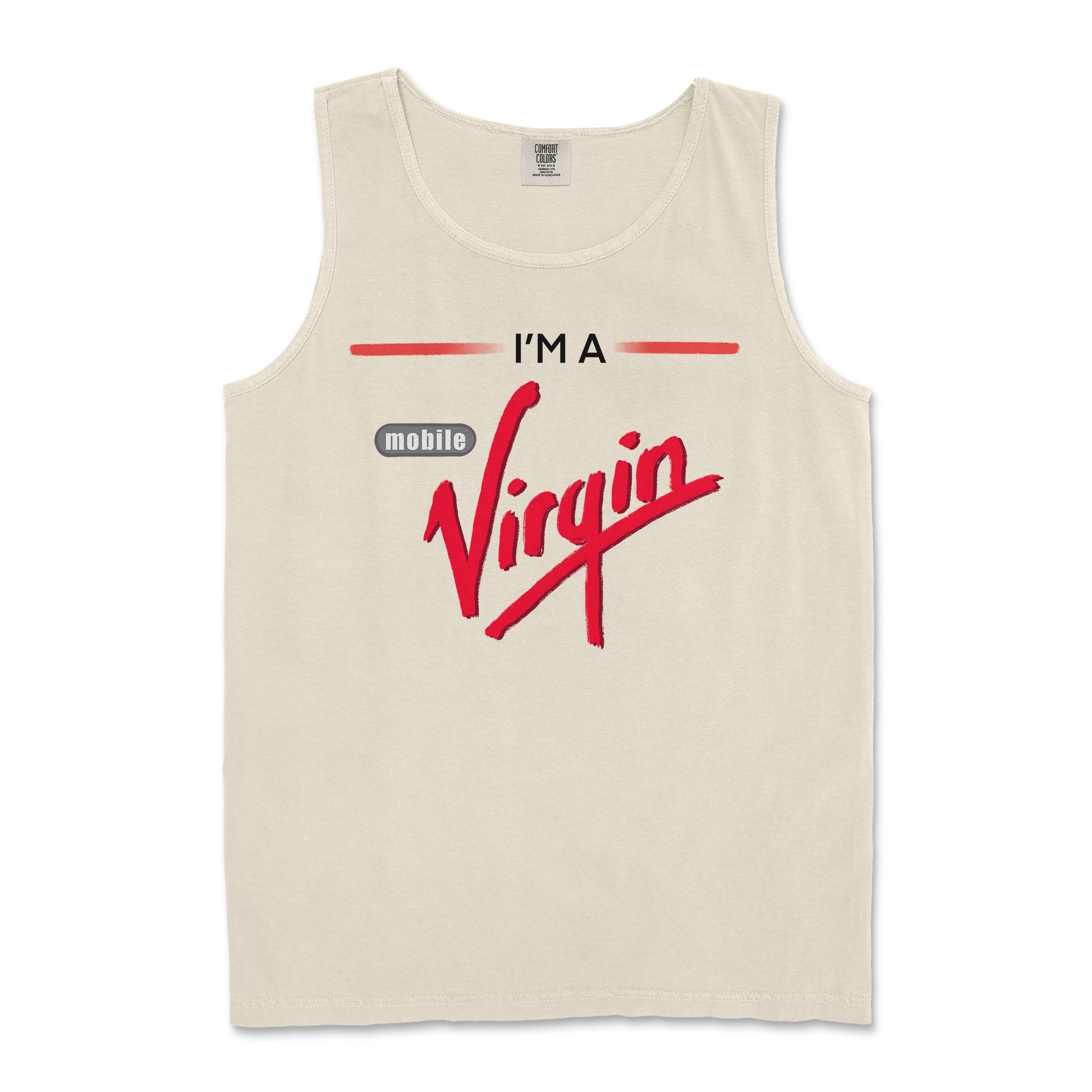 Comfort Colors Tank Top Mobile Virgin in Ivory