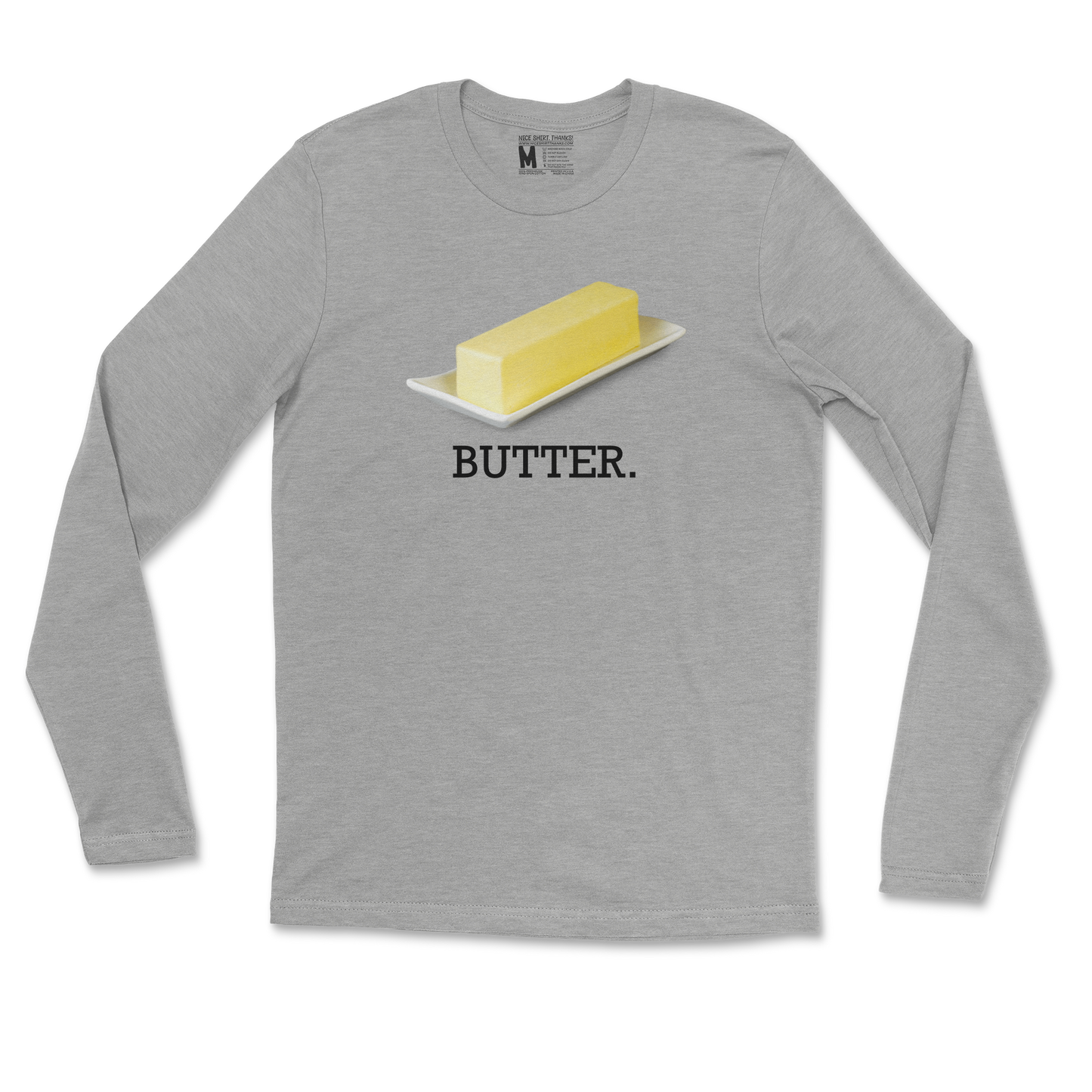 Gildan SoftStyle Long Sleeve Butter in Sports Grey