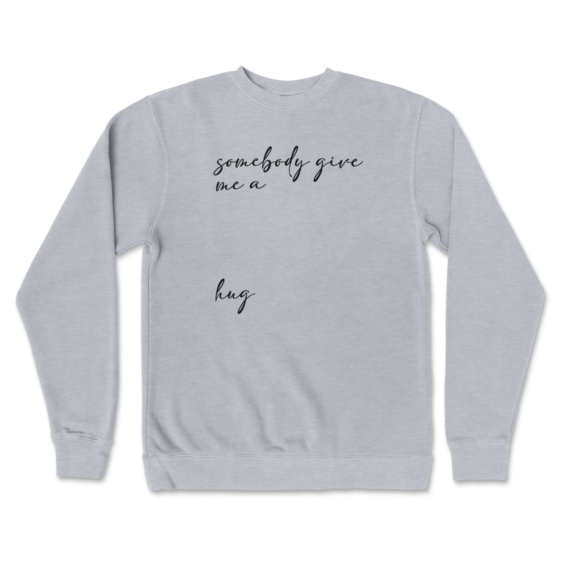 Independent Clothing Co. Crew Neck Hug Me in GreyHeather