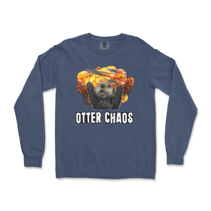 Comfort Colors Long Sleeve Otter Chaos in Midnight