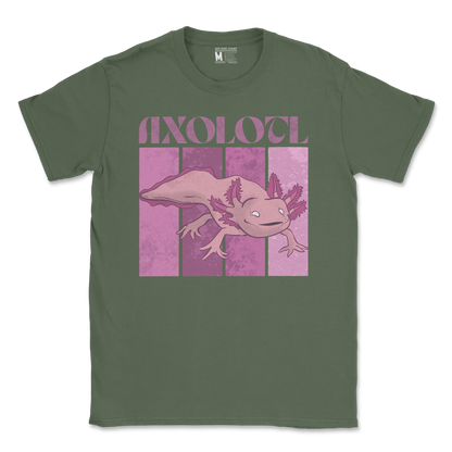 Gildan SoftStyle T-Shirt Axolotl in Military Green