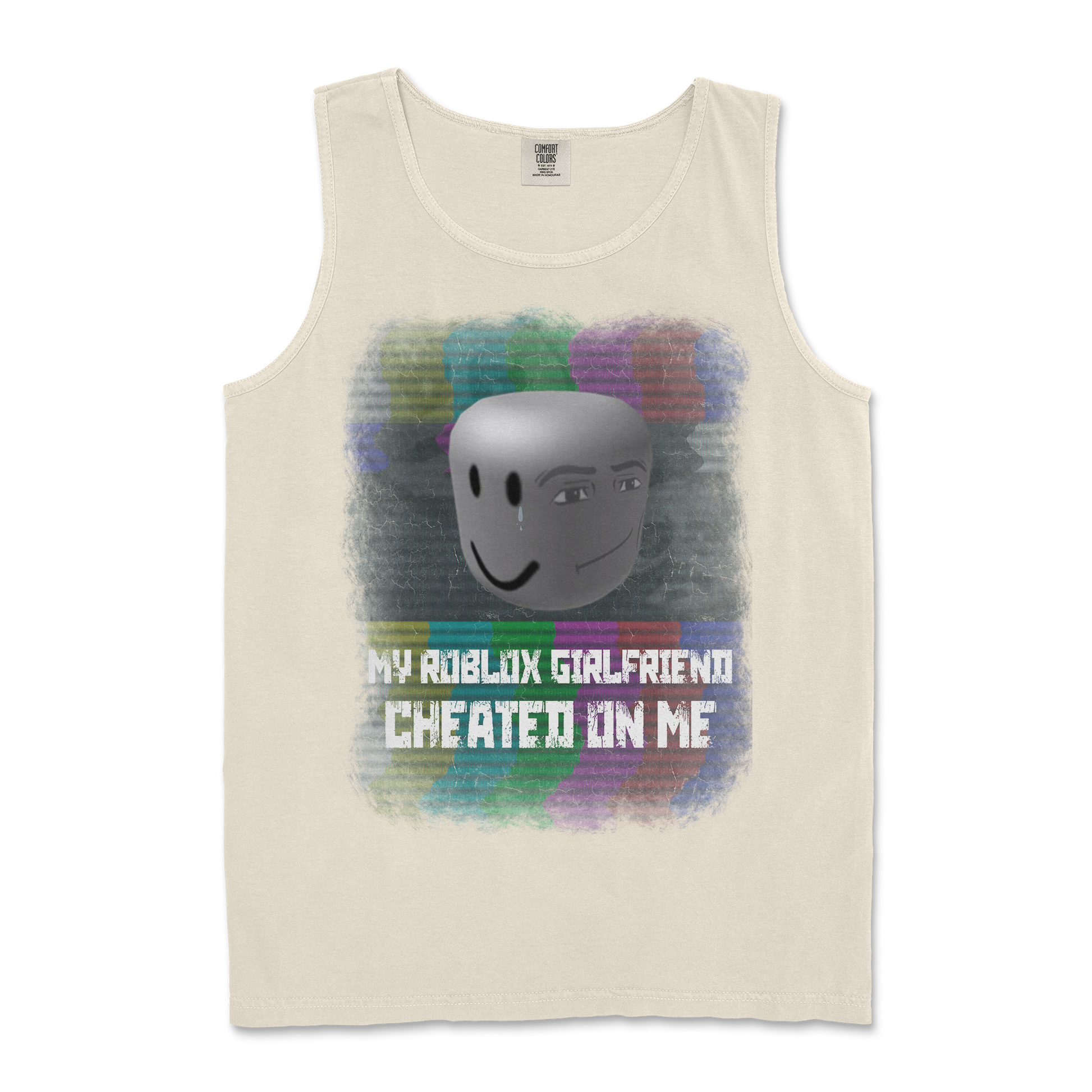 Comfort Colors Tank Top Roblox GF in Ivory