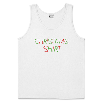 Gildan SoftStyle Tank Top Christmas Shirt in White