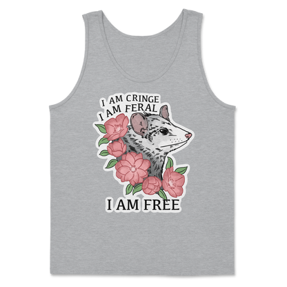 The Nice Shirt Tank Top I Am Cringe  in Sport-Grey