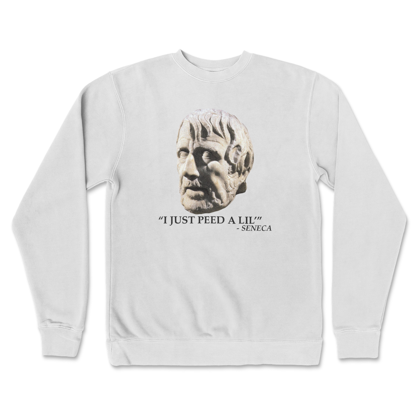 Independent Clothing Co. Crew Neck Seneca Pee in White