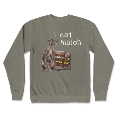 Independent Clothing Co. Crew Neck I Eat Mulch in Army