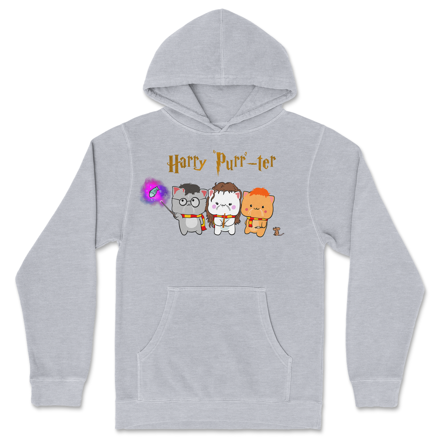 Independent Clothing Co. Hoodie Harry Purrter in GreyHeather