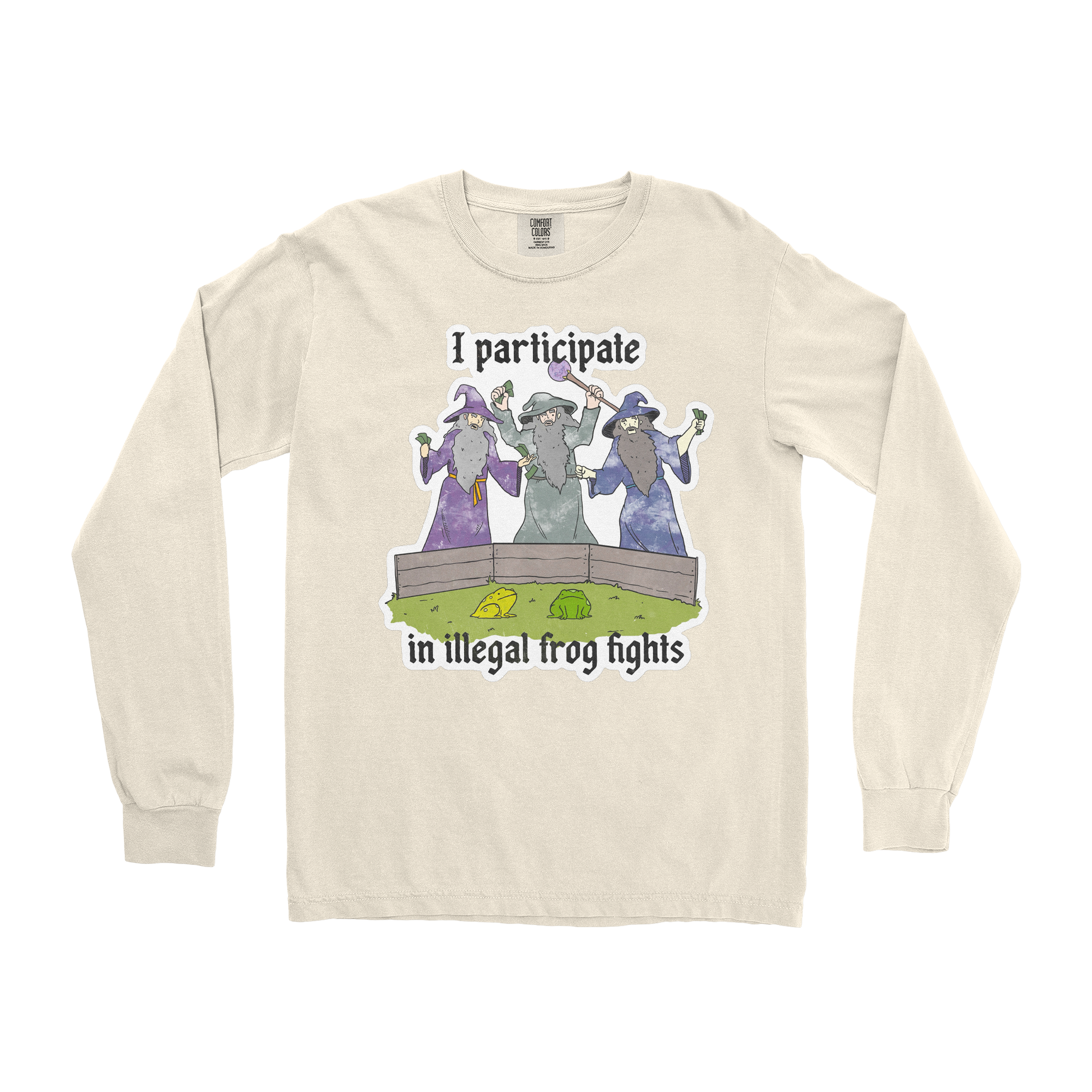 Comfort Colors Long Sleeve Wizard Activities  in Ivory