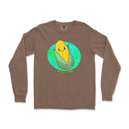 Comfort Colors Long Sleeve Mmm Corn in Espresso