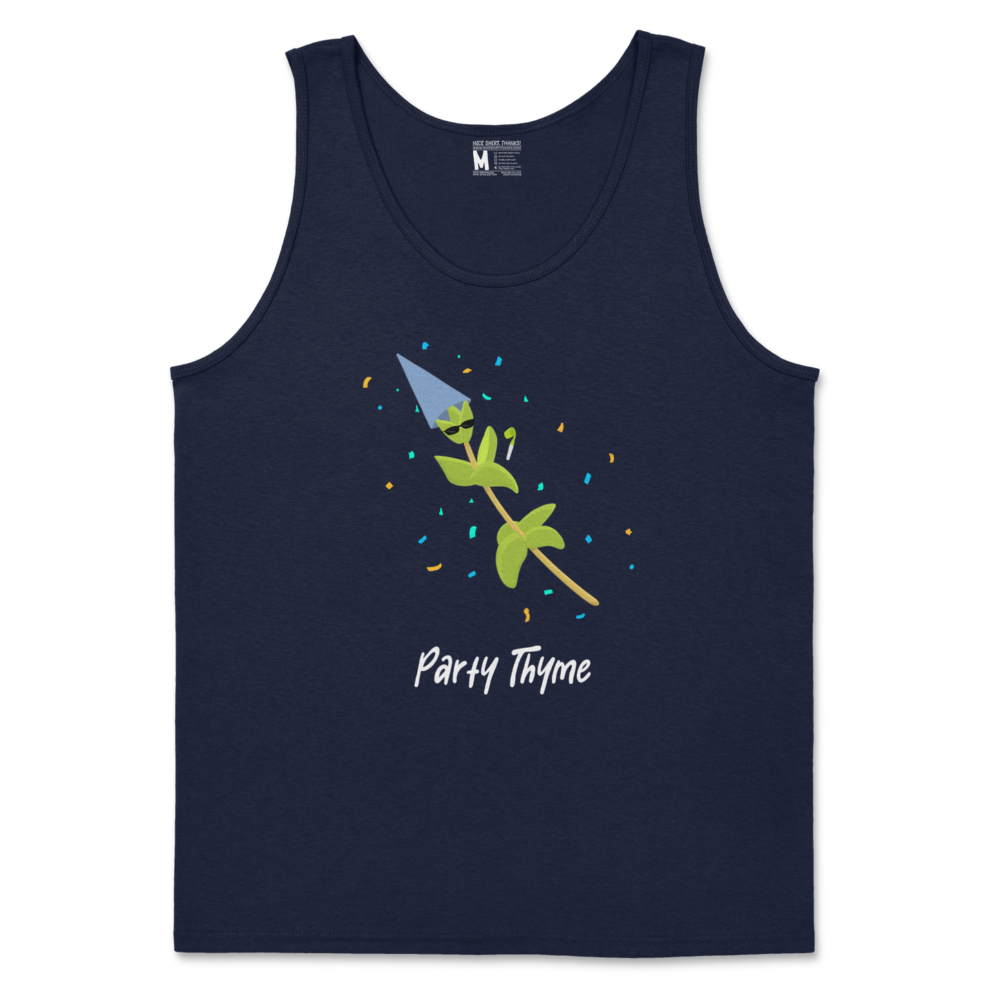 Gildan SoftStyle Tank Top Party Thyme in Navy