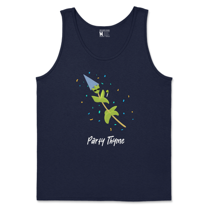 Gildan SoftStyle Tank Top Party Thyme in Navy