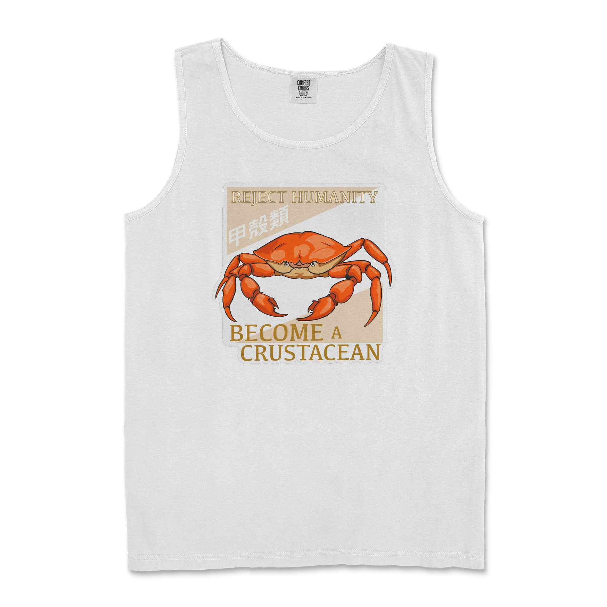Comfort Colors Tank Top Embrace the Crab in White