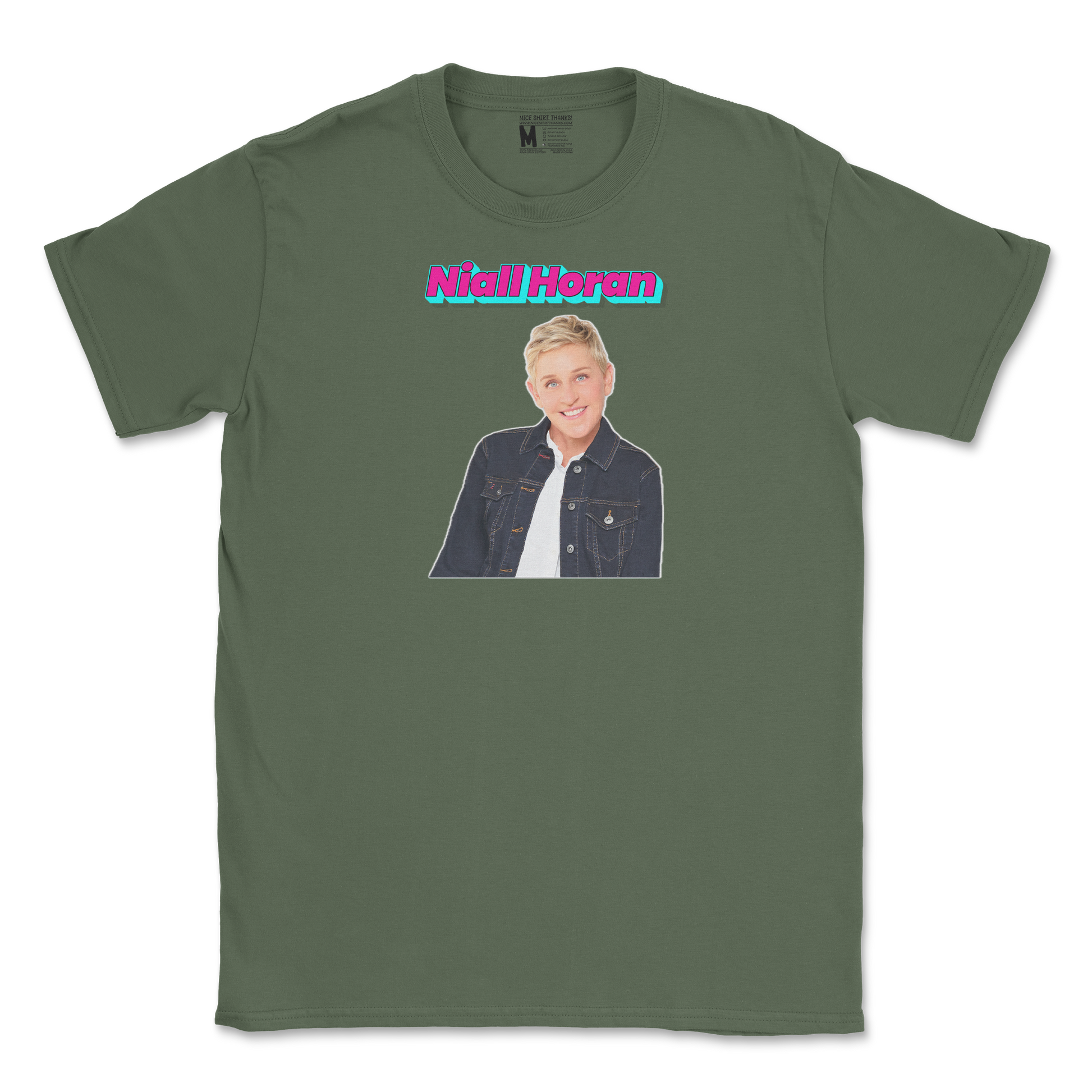 Gildan SoftStyle T-Shirt Niall Horan in Military-Green