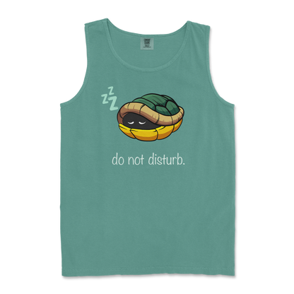 Comfort Colors Tank Top Sleepin Turtle in LightGreen