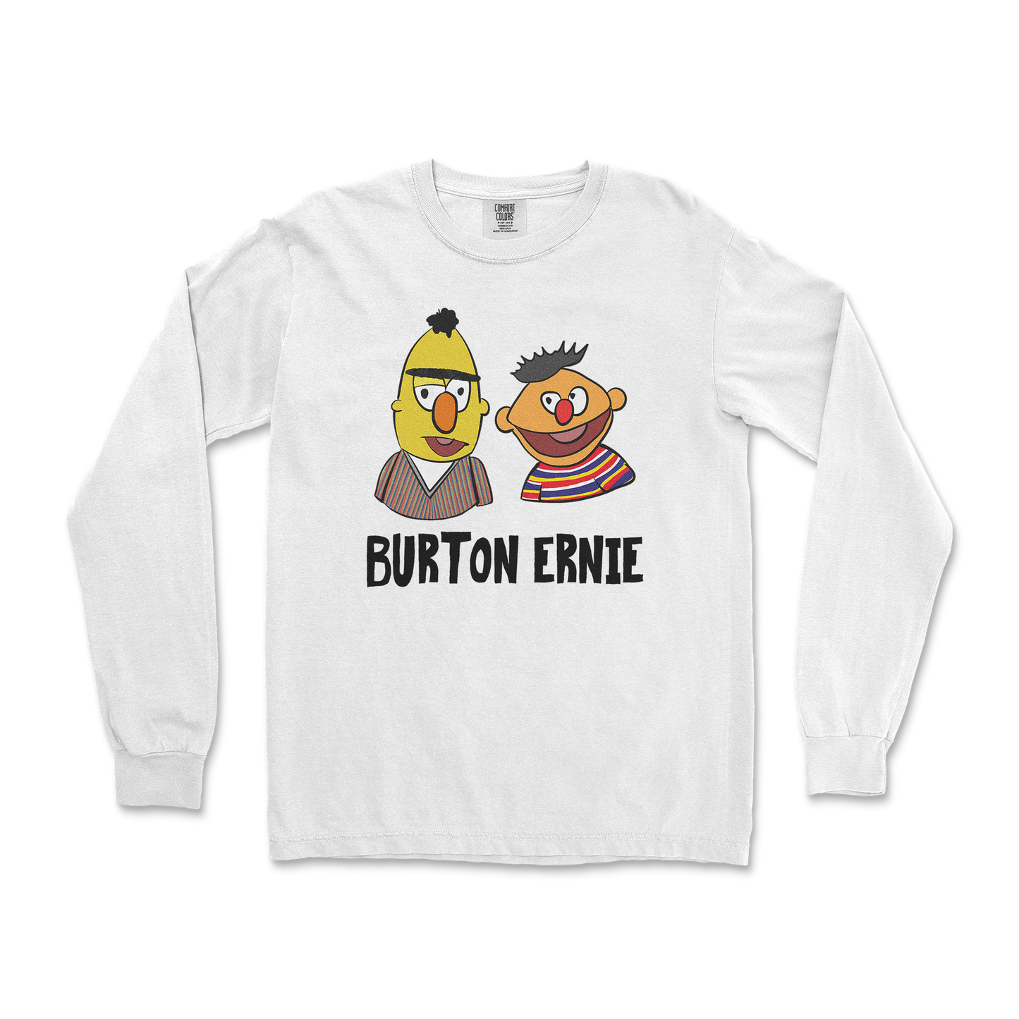 Comfort Colors Long Sleeve Burton Ernie in White