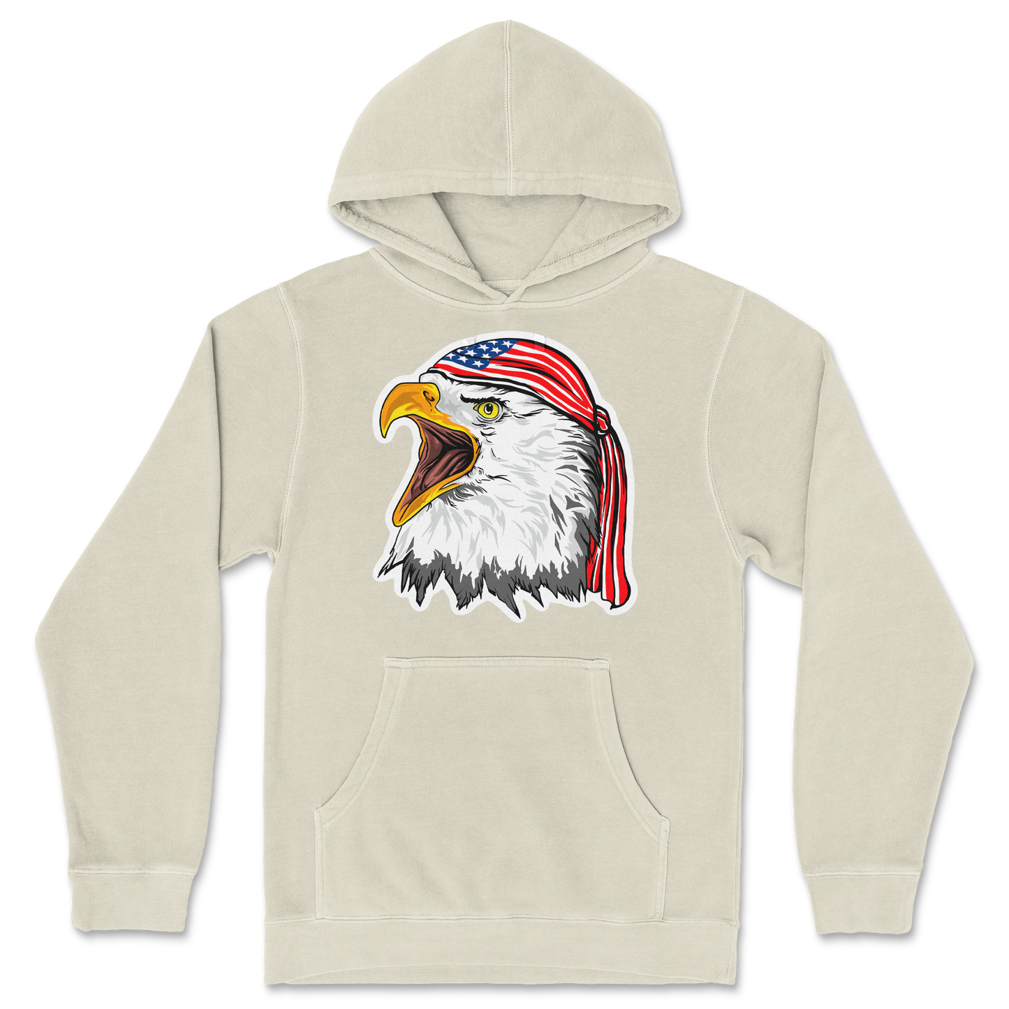 Independent Clothing Co. Hoodie Freedom Eagle in Ivory