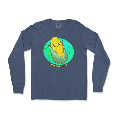 Comfort Colors Long Sleeve Mmm Corn in Midnight