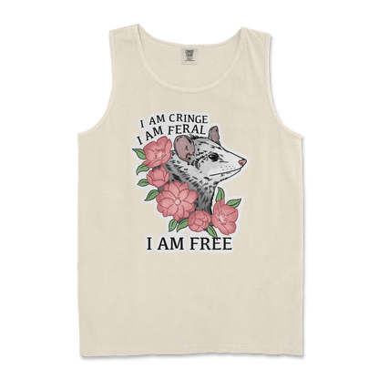 Comfort Colors Tank Top I Am Cringe  in Ivory